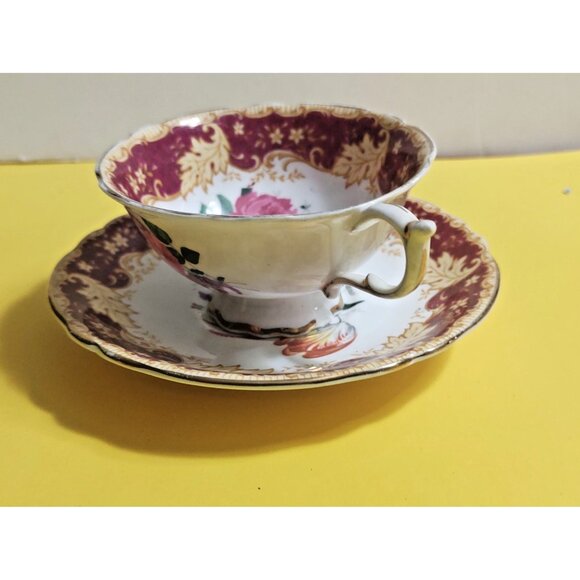 PARAGON ROSE TULIP NARCISSUS TEA CUP & SAUCER SET DOUBLE WARRANT - Picture 6 of 11